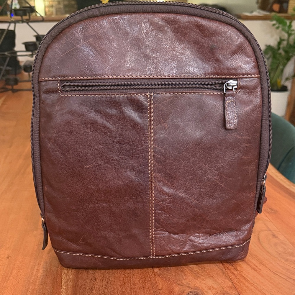 Jack Georges leather Voyager small convertible backpack/crossbody